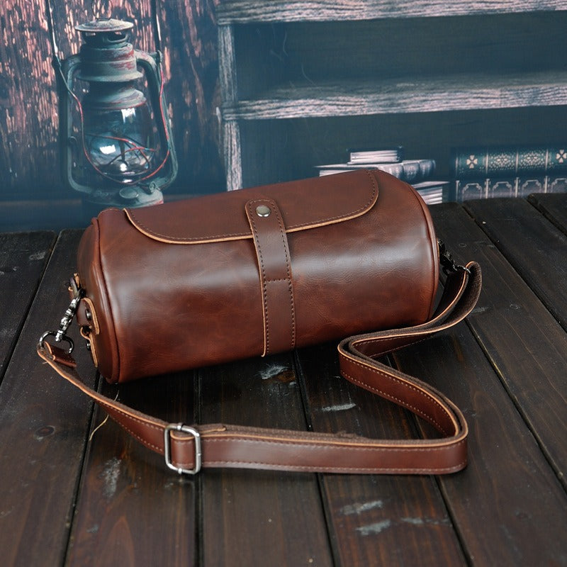 
                      
                        Fashionable Single Shoulder Cylinder  Retro Bag
                      
                    