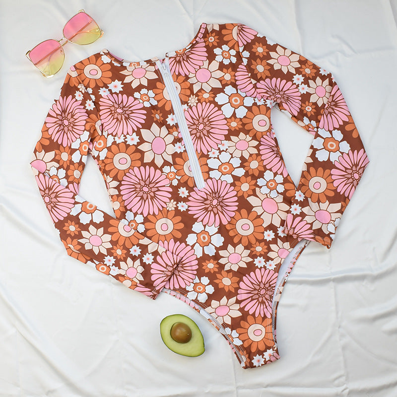 
                      
                        Long Sleeve Swimming Floral Diving Bikini
                      
                    