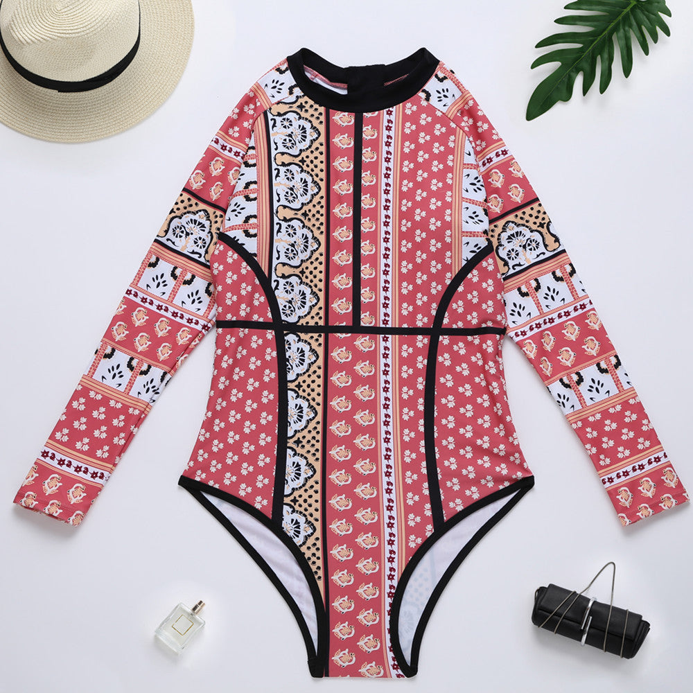 
                      
                        Long-Sleeved Swimsuit Sunscreen One-Piece
                      
                    