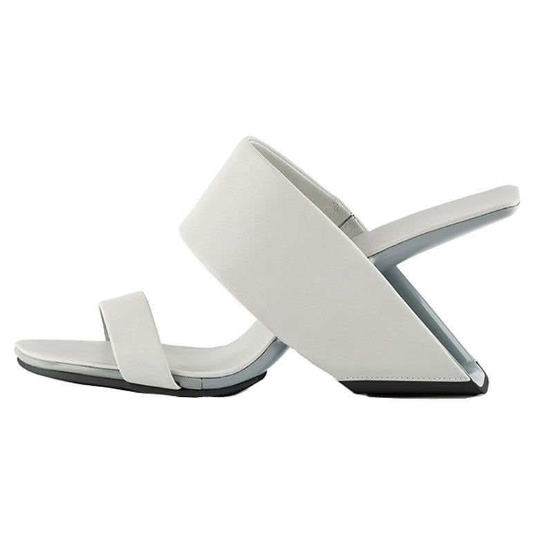 
                      
                        Summer shaped heel ladies square toe slippers - SORIGINAIS
                      
                    