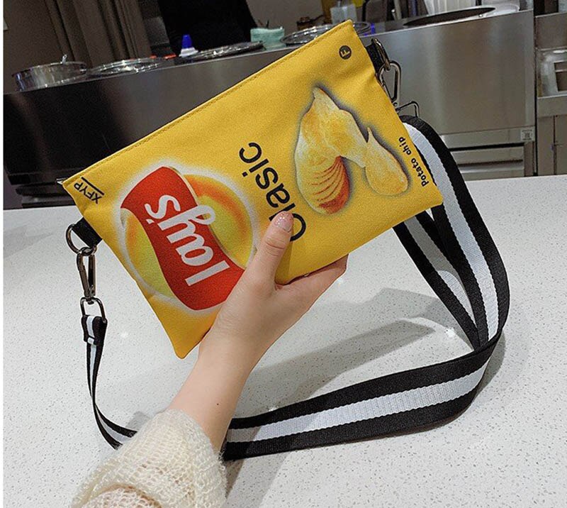 
                      
                        Funny Potato Chips Women Crossbody Handbag
                      
                    