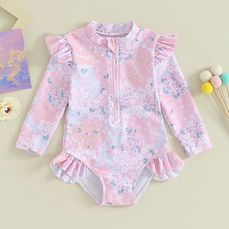 
                      
                        Ruffle Floral Long Sleeves Suit
                      
                    