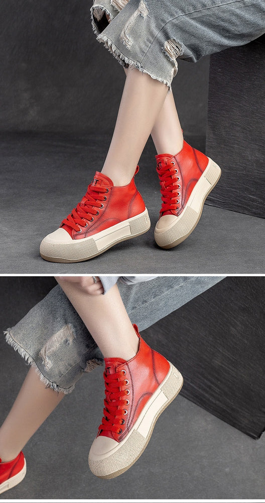 
                      
                        High-top Casual Vintage Sneakers
                      
                    