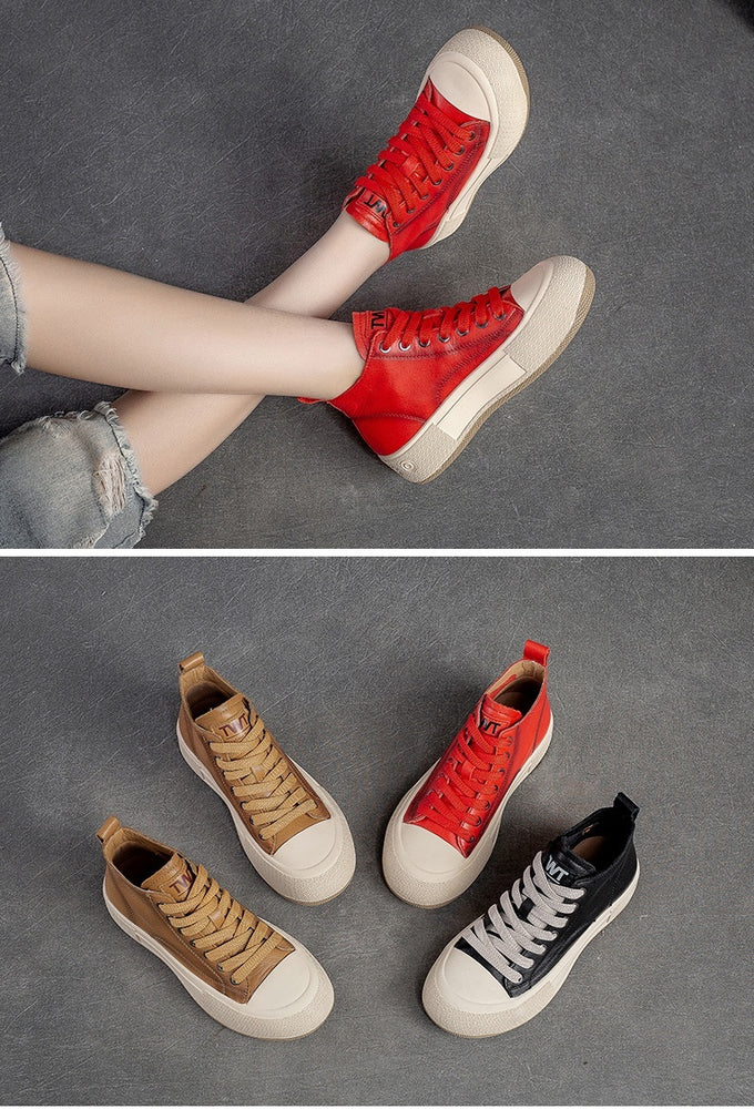 
                      
                        High-top Casual Vintage Sneakers
                      
                    