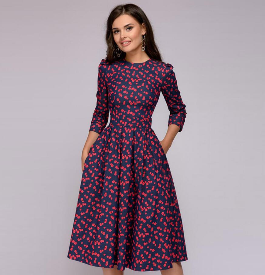 
                      
                        Women A-line  Vintage Dress
                      
                    