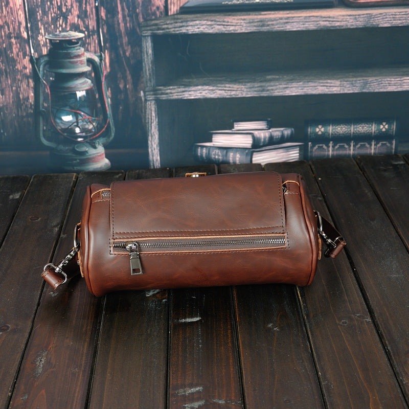 
                      
                        Fashionable Single Shoulder Cylinder  Retro Bag
                      
                    