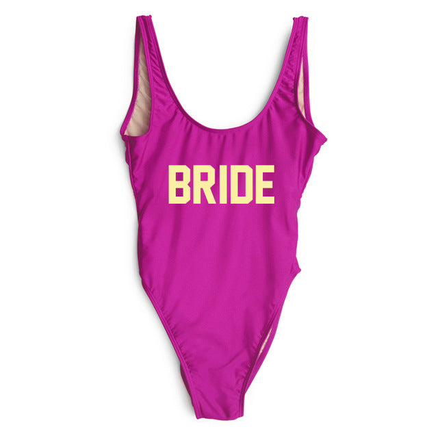 
                      
                        BRIDE Letter Wedding Party Swimming Suit
                      
                    