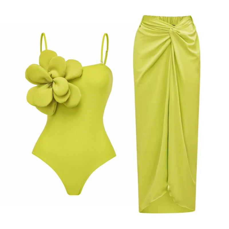 
                      
                        3D Flower One shoulder Swimsuit
                      
                    