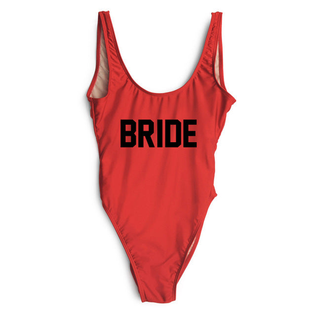 
                      
                        BRIDE Letter Wedding Party Swimming Suit
                      
                    