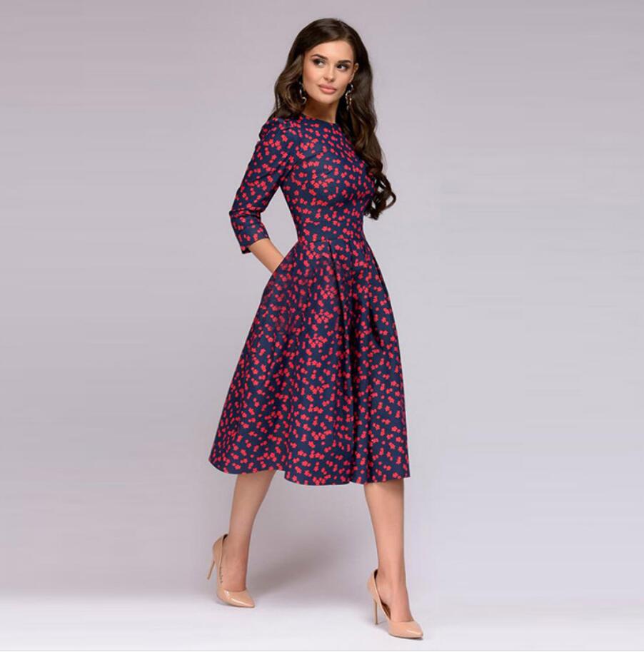 
                      
                        Women A-line  Vintage Dress
                      
                    