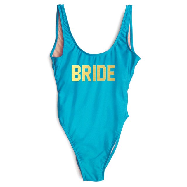 
                      
                        BRIDE Letter Wedding Party Swimming Suit
                      
                    