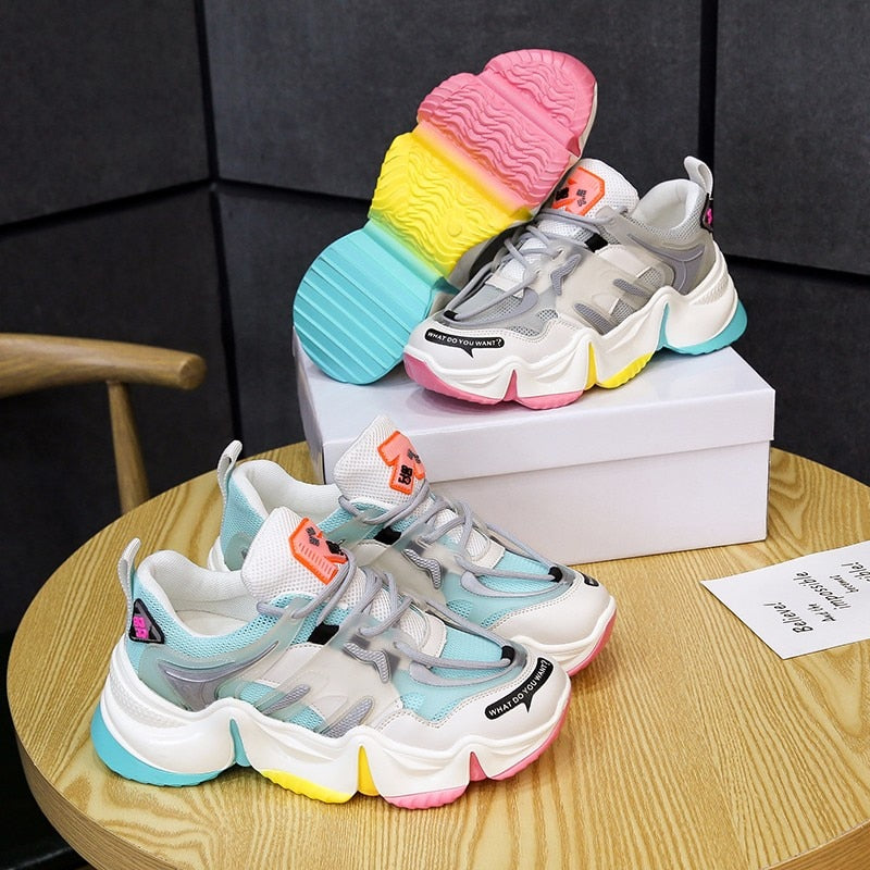 
                      
                        Women Sneakers  Rainbow Color
                      
                    