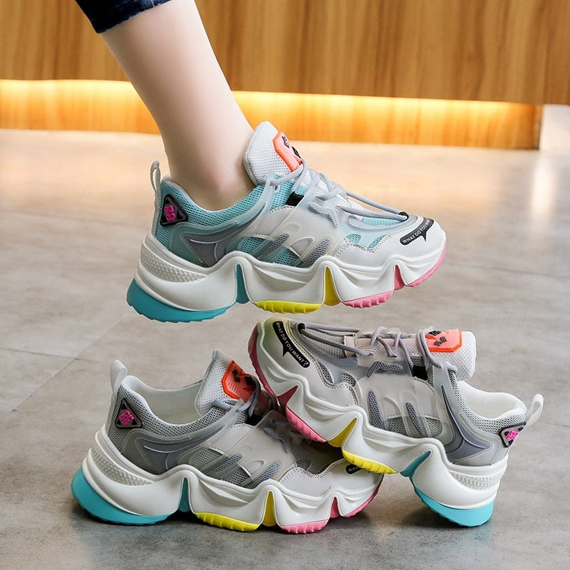 
                      
                        Women Sneakers  Rainbow Color
                      
                    