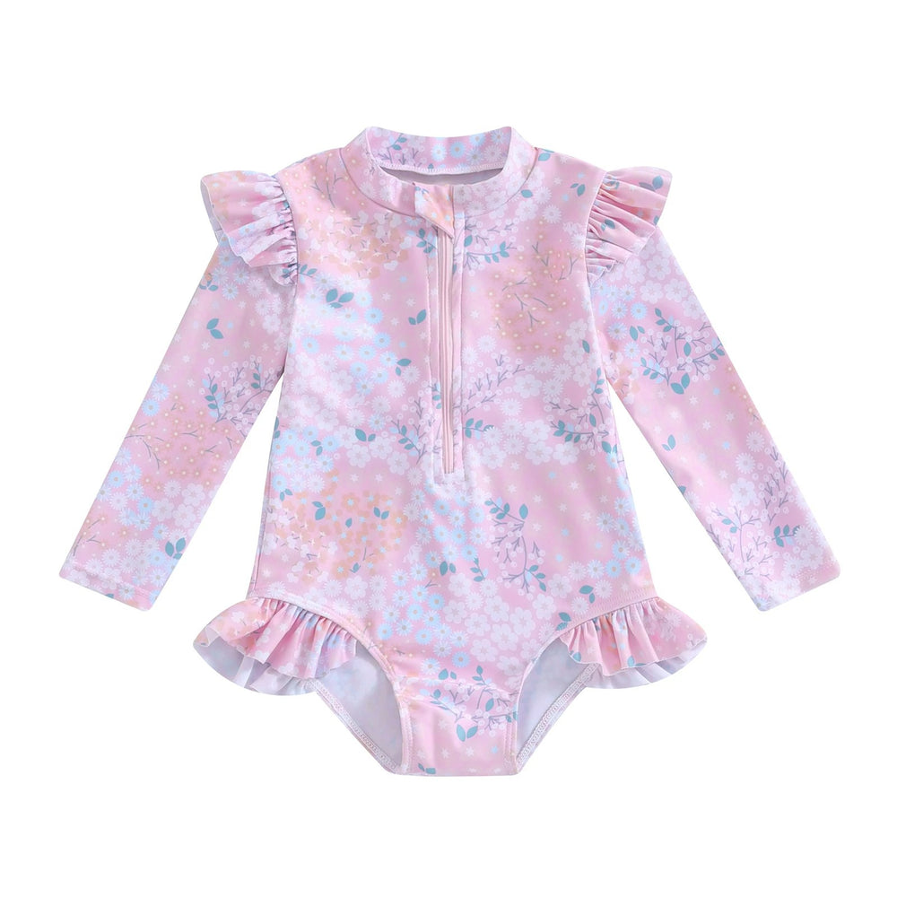 
                      
                        Ruffle Floral Long Sleeves Suit
                      
                    