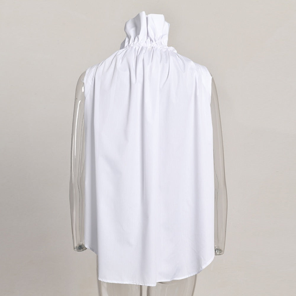 
                      
                        Stand collar loose shirt
                      
                    