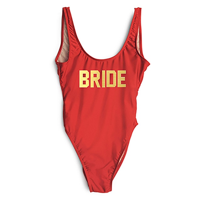 
                      
                        BRIDE Letter Wedding Party Swimming Suit
                      
                    