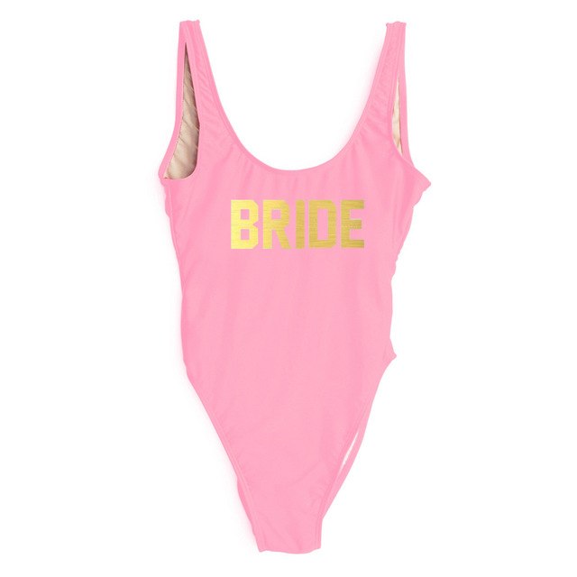 
                      
                        BRIDE Letter Wedding Party Swimming Suit
                      
                    