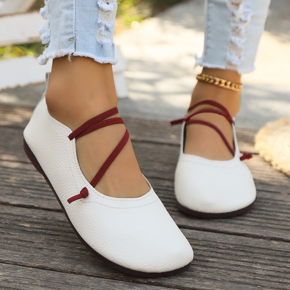 
                      
                        Fashion Square Toe Flats Shoes
                      
                    