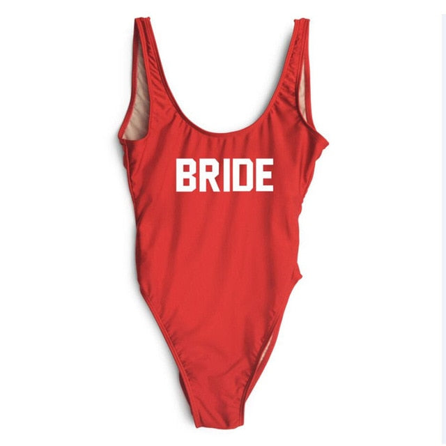 
                      
                        BRIDE Letter Wedding Party Swimming Suit
                      
                    