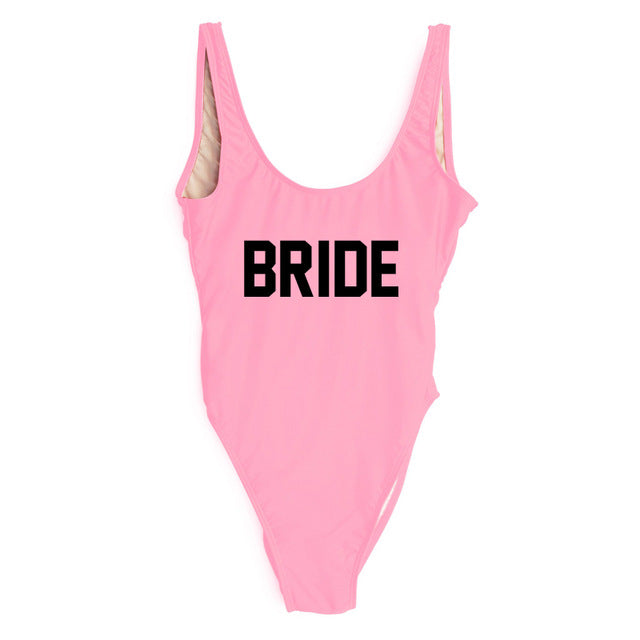 
                      
                        BRIDE Letter Wedding Party Swimming Suit
                      
                    