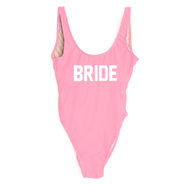 
                      
                        BRIDE Letter Wedding Party Swimming Suit
                      
                    