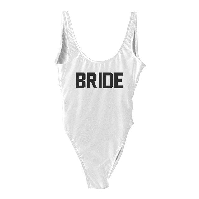 
                      
                        BRIDE Letter Wedding Party Swimming Suit
                      
                    