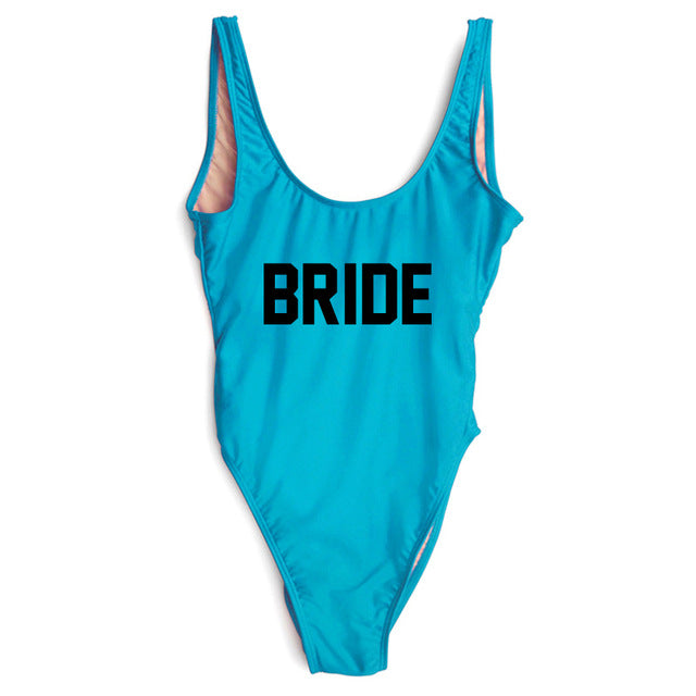 
                      
                        BRIDE Letter Wedding Party Swimming Suit
                      
                    