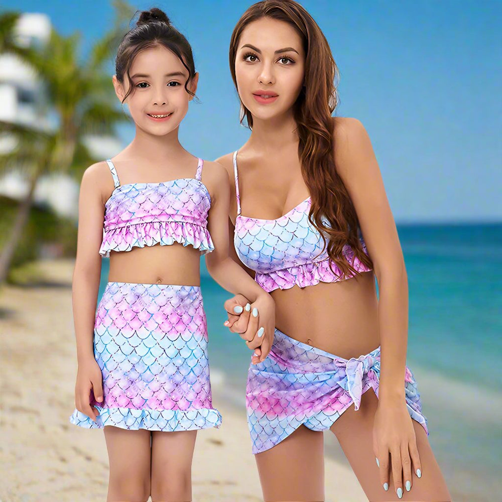 Mermaid Mother and Daughter Swimwear