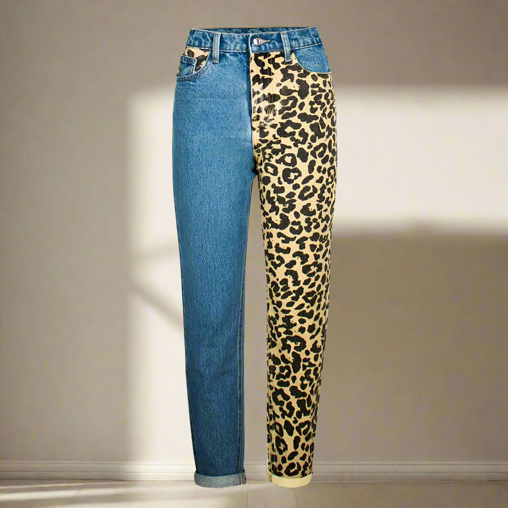 Leopard High Waist Jeans