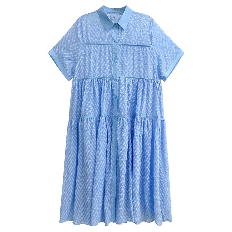 
                      
                        Lace Gauze Shirt Dress
                      
                    