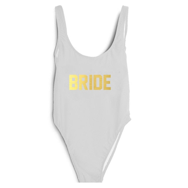 
                      
                        BRIDE Letter Wedding Party Swimming Suit
                      
                    