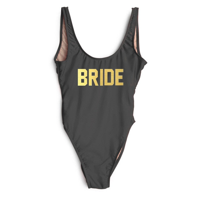 
                      
                        BRIDE Letter Wedding Party Swimming Suit
                      
                    