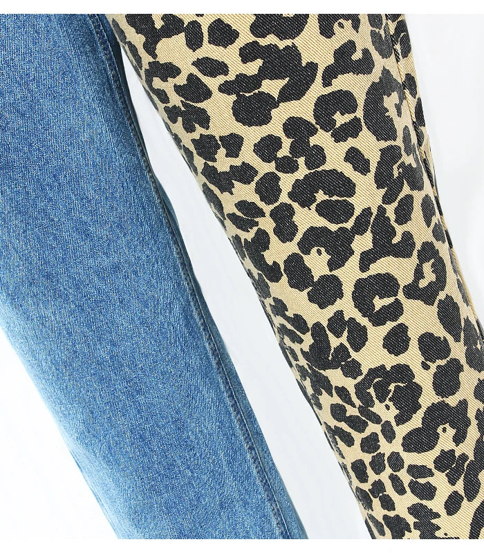 
                      
                        Leopard High Waist Jeans
                      
                    